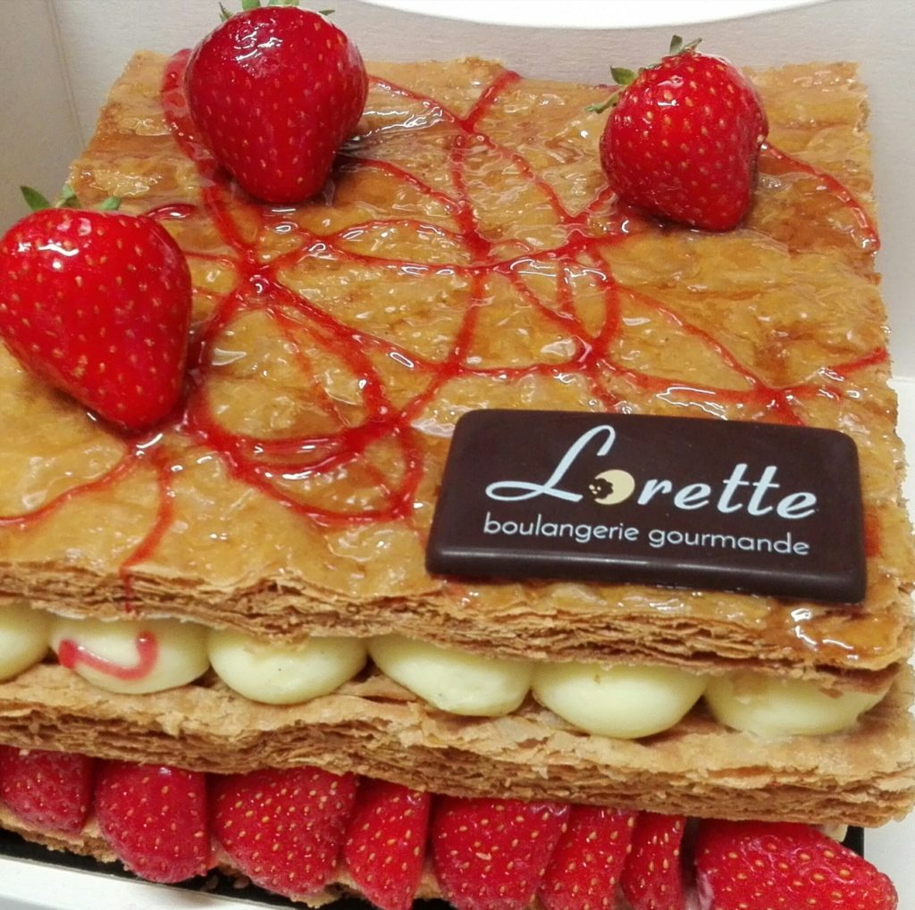 Millefeuilles aux fraises de Lorette