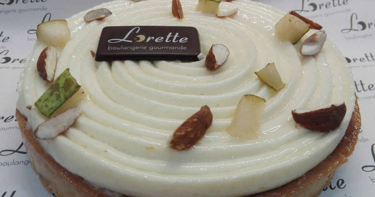 Pâtisserie poires et chantilly amande boulangerie Lorette Paris 13
