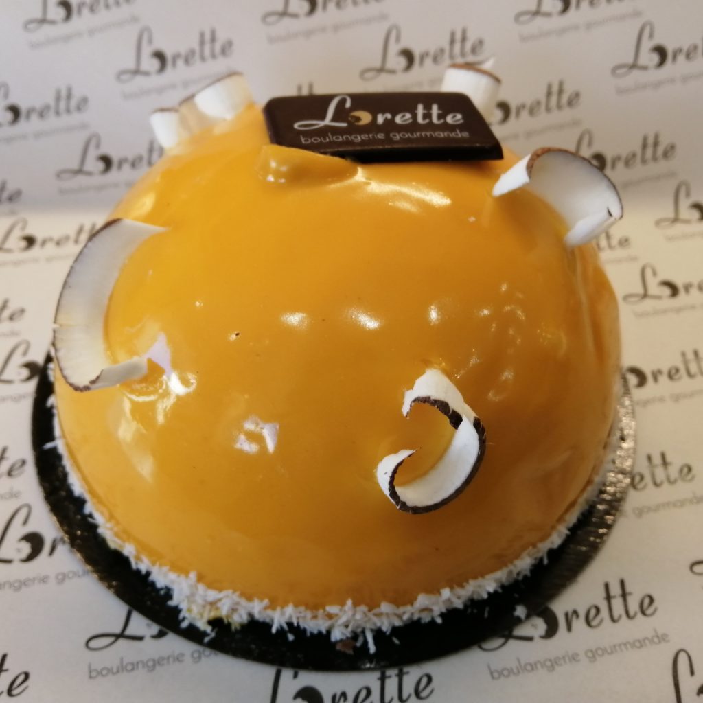 BALI, entremets mangue passion de Lorette