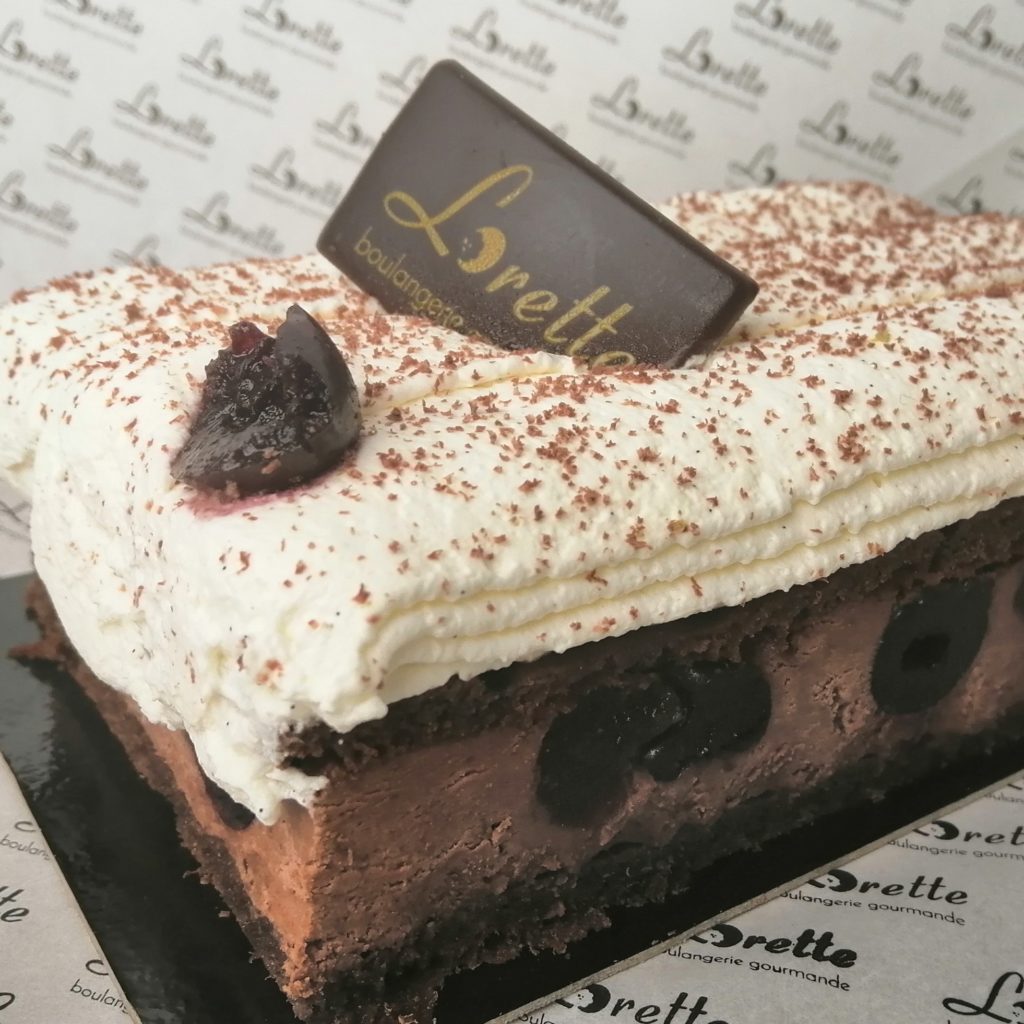 Forêt noire, entremets chocolat et cerises