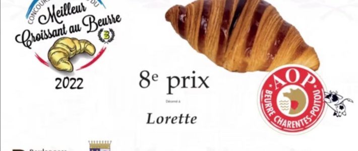 Affiche du 8ème prix du Meilleur croissant du Grand Paris en 2022 attribué à Lorette