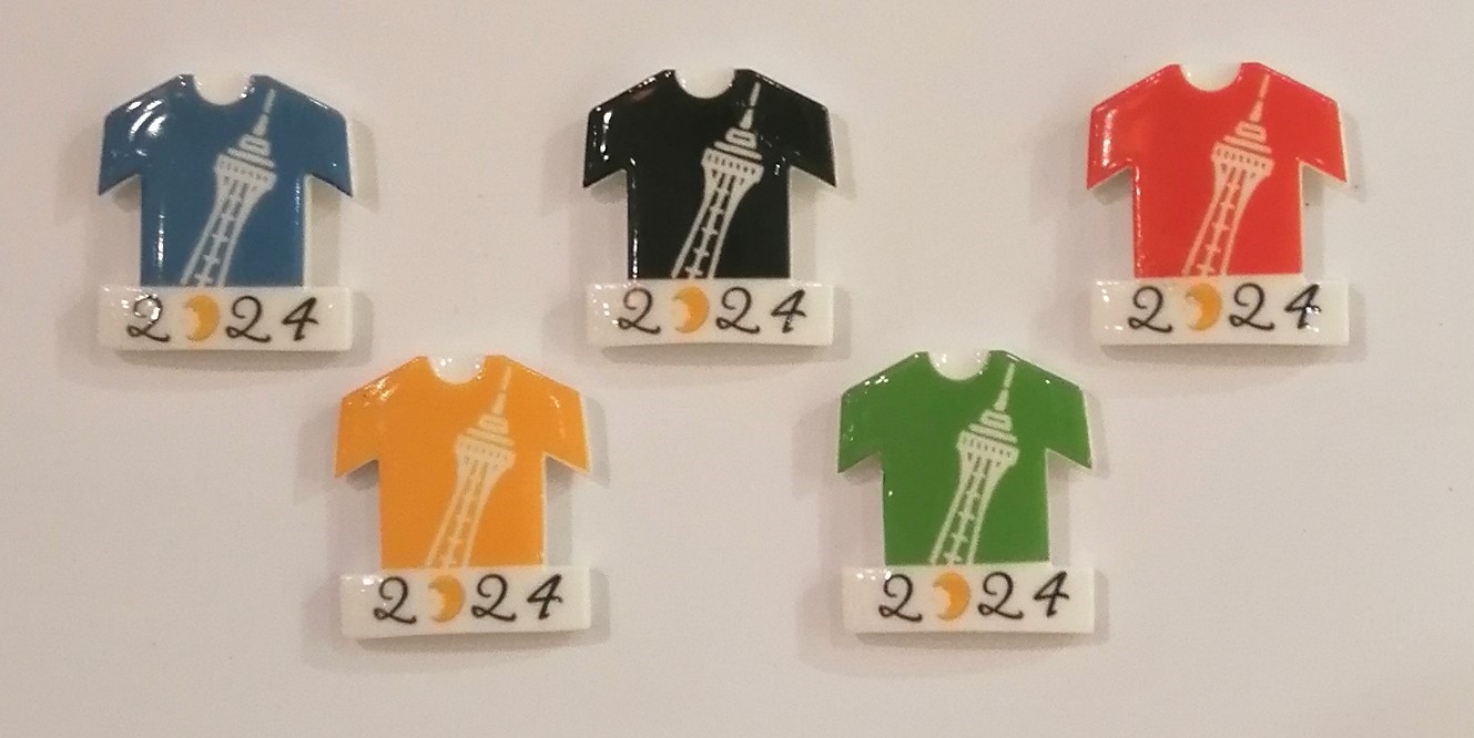 Epiphanie : collection de fèves 2024 en forme de maillot et aux couleurs des Jeux Olympiques