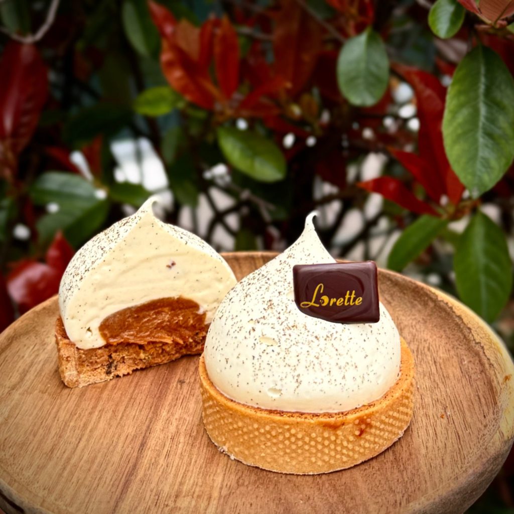 Tartelette vanille caramel de Lorette, boulangerie artisanale à Paris