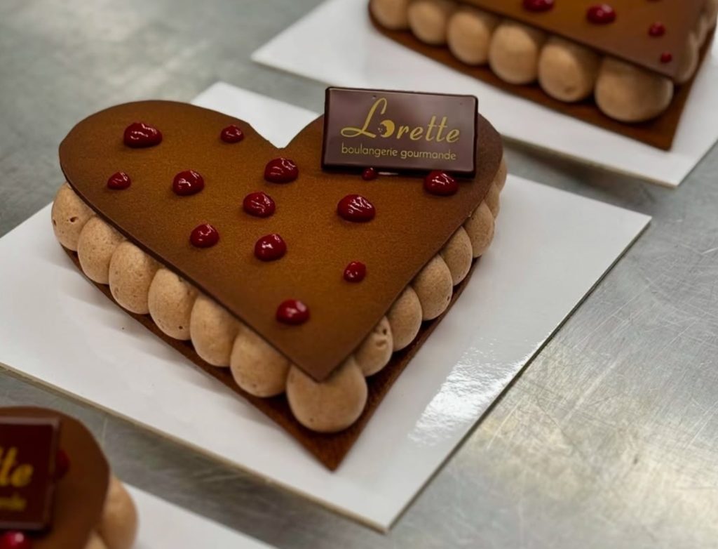 Entremets en forme de coeur 